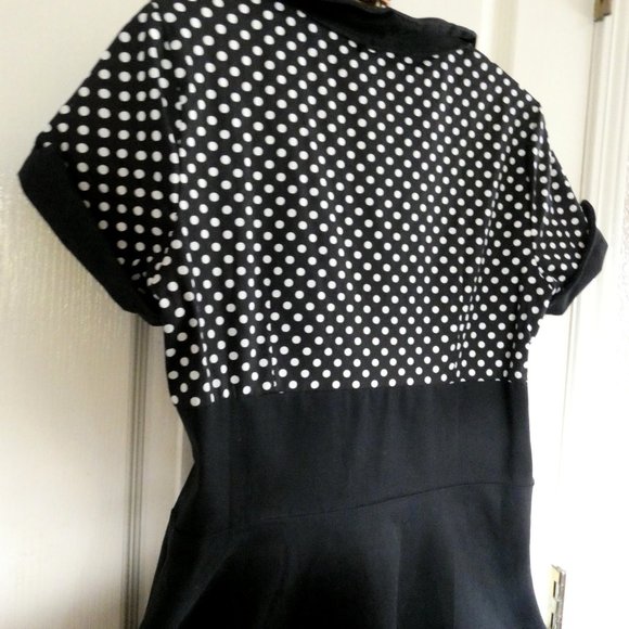 Retro Pinup Rockabilly Style Dress ACEVOG NWT Size Medium - Picture 6 of 9